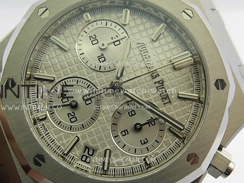Royal Oak Chrono 26240 50th SS V2 DDF 1:1 Best Edition Silver Dial On SS Bracelet Super Clone DD4401