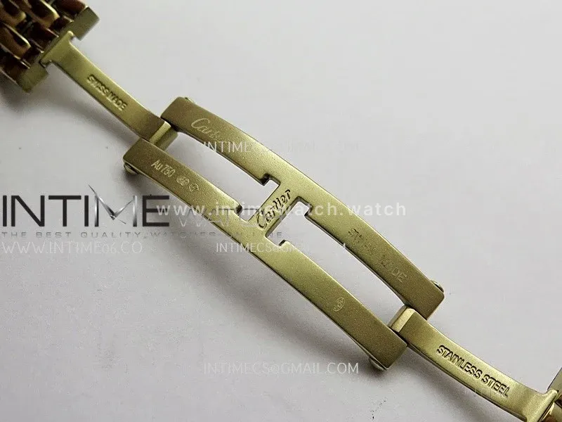 Panthère Secrete Ladies 22mm YG BBA 1:1 Best Edition Brown Ombre Dial On YG Bracelet Ronda Quartz