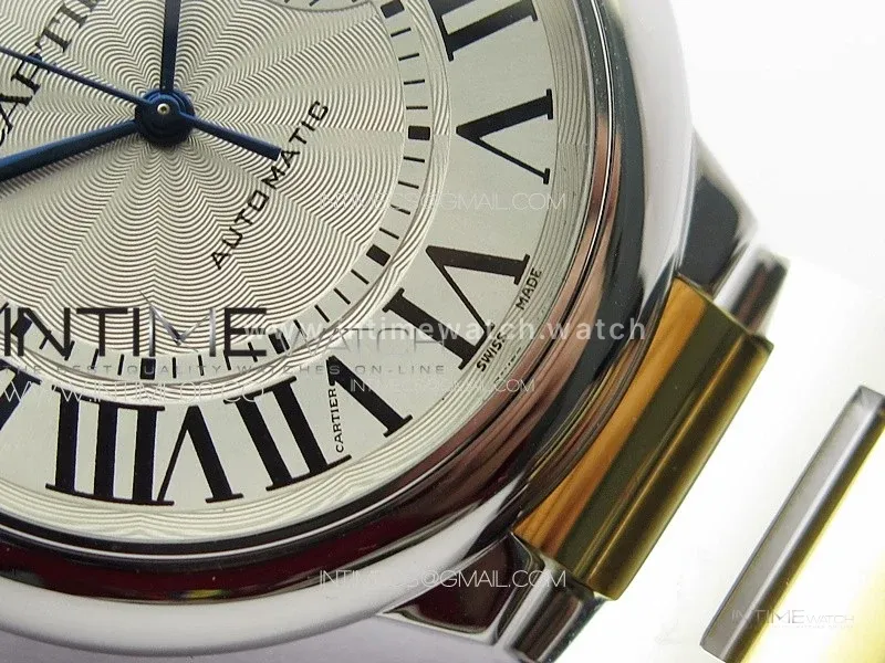 Ballon Bleu 42mm SS/YG 3KF 1:1 Best Edition White Texture Dial on SS Bracelet A2824