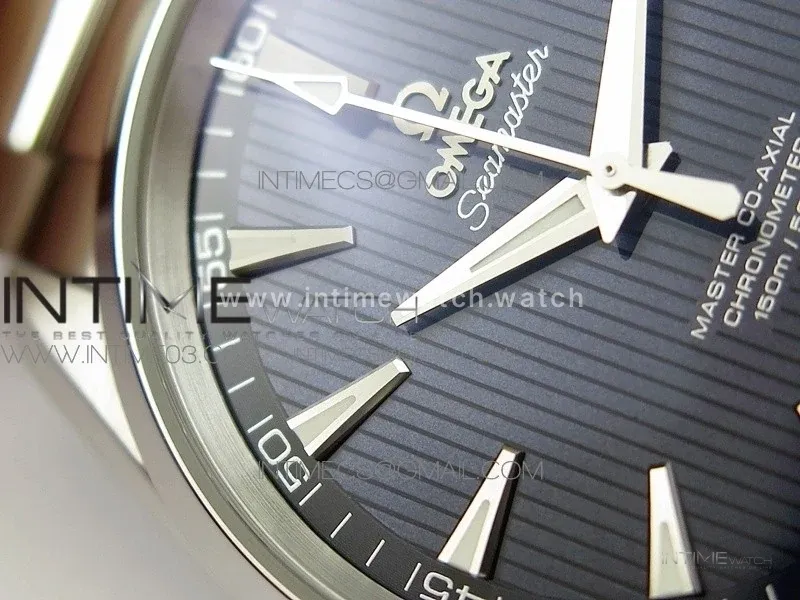 Aqua Terra 150M SS VSF 1:1 Best Edition Blue Textured Dial on SS Bracelet A8500 Super Clone