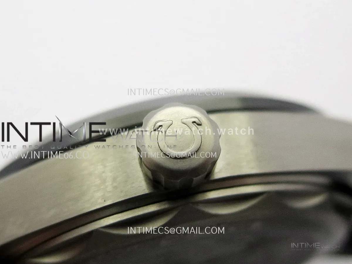 Aqua Terra 150M World Time 24 Hours Ti/Ceramic VRS 1:1 Gray Dial On Black Rubber Strap Super Clone 8938