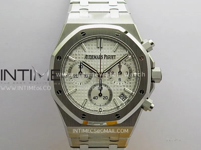 Royal Oak Chrono 26240 SS ZF 1:1 Best Edition Silver Dial On SS Bracelet Super Clone DD4401
