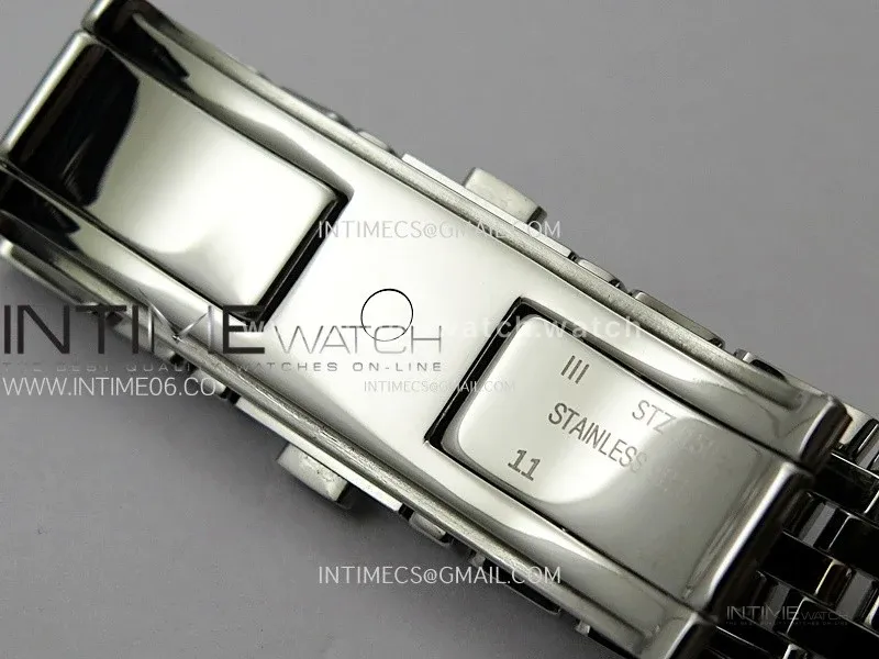 De Ville 40mm SS/RG GTF 1:1 Best Edition Silver Gray Dial RG Markers on SS/RG Bracelet A8000(Free Leather Straps)