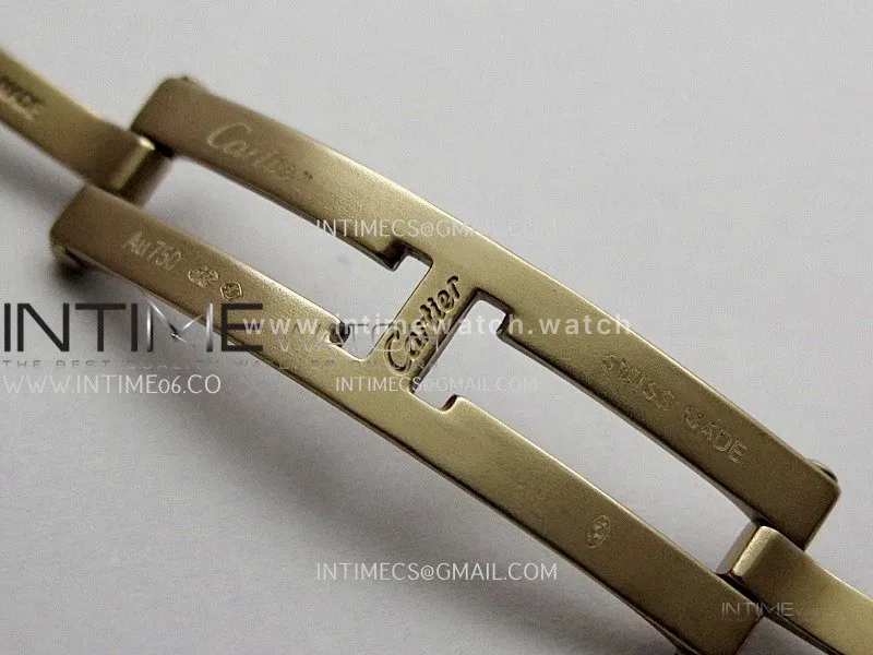 Panthère Secrete Ladies 22mm Diamond Bezel RG BBA 1:1 Best Edition Brown Ombre Dial On RG Bracelet Ronda Quartz