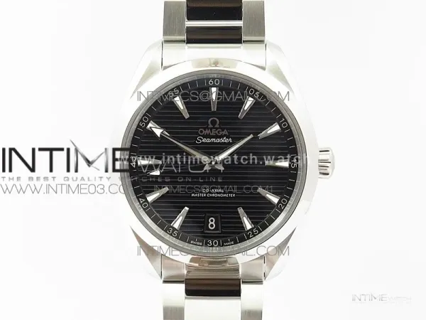 Aqua Terra 150M Master Chronometers VSF 1:1 Best Edition black dial silver second hand on SS Bracelet A8900 Super Clone