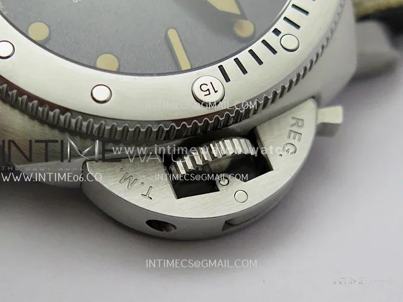 PAM1518 Submersible 44mm VSF 1:1 Best Edition Gray Ombre Dial on Camouflage Strap P900