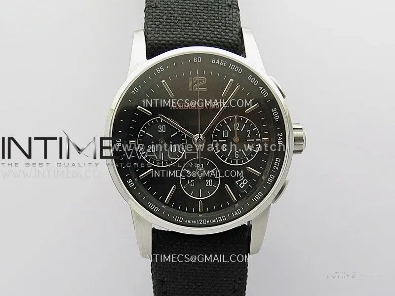 Code 11.59 Chrono 26393 SS/PVD APPF Best Edition Black Dial on Black Nylon Strap A4401