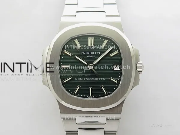 Nautilus 5711/1A-014 PPF 1:1 Best Edition Green Textured Dial on SS Bracelet Super Clone 26-330 V5