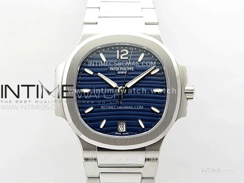 Nautilus 7118 New Version Ladies PPF 1:1 Best Edition Blue Dial on SS Bracelet A324 Super Clone
