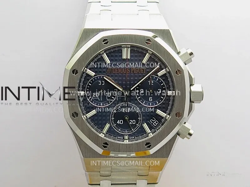 Royal Oak Chrono 26240 SS ZF 1:1 Best Edition Blue Dial On SS Bracelet Super Clone DD4401