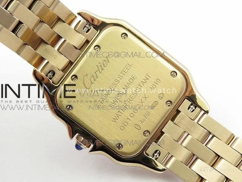 Panthère Secrete Ladies 27mm RG 8848F 1:1 Best Edition White Dial on RG Bracelet Ronda Quartz