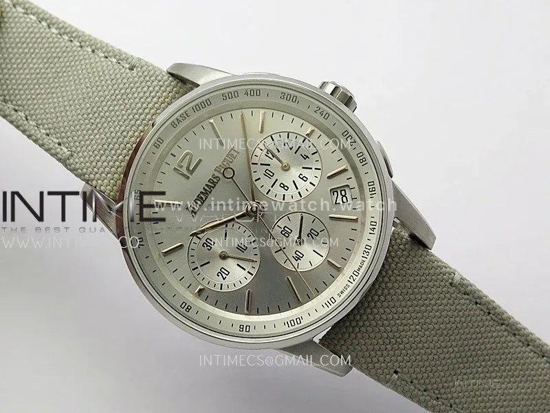 Code 11.59 Chrono 26393 SS/RG APPF Best Edition Silver Dial on Gray Nylon Strap A4401