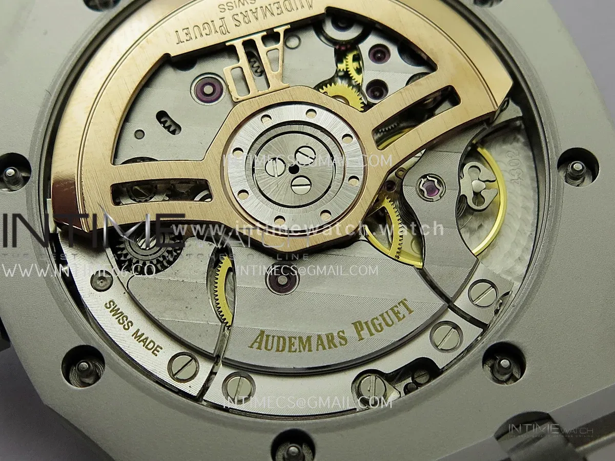 Royal Oak 41mm 15510 SS JF 1:1 Best Edition Black Dial On SS Bracelet Super Clone DD4302 (Free Sprung Look)