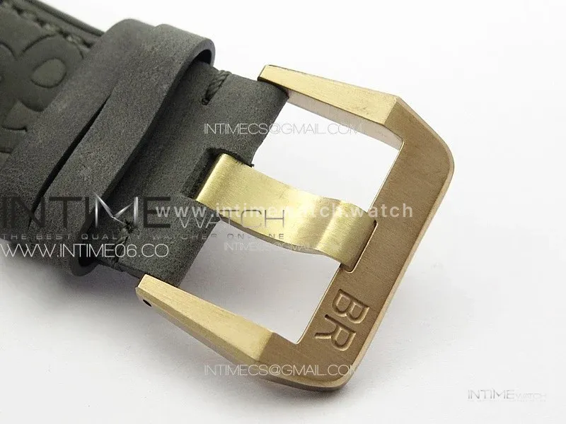BR 03-92 Diver Bronze B12 1:1 Best Edition Brown Dial on Brown Leather Strap A2824 (Free Rubber Strap)