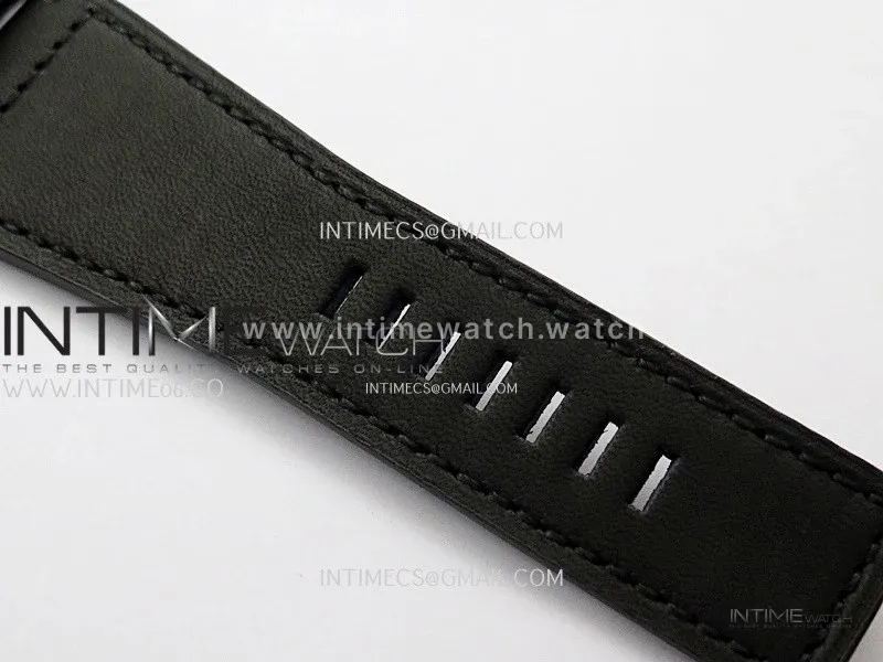 BR03-93 GMT SS B12 Best Edition Black Dial 42mm On Black Leather Strap A2836