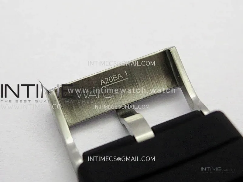 SuperOcean 42mm AB2010 SS GF 1:1 Best Edition Black Dial Black Ceramic Bezel On Black Rubber strap A2824