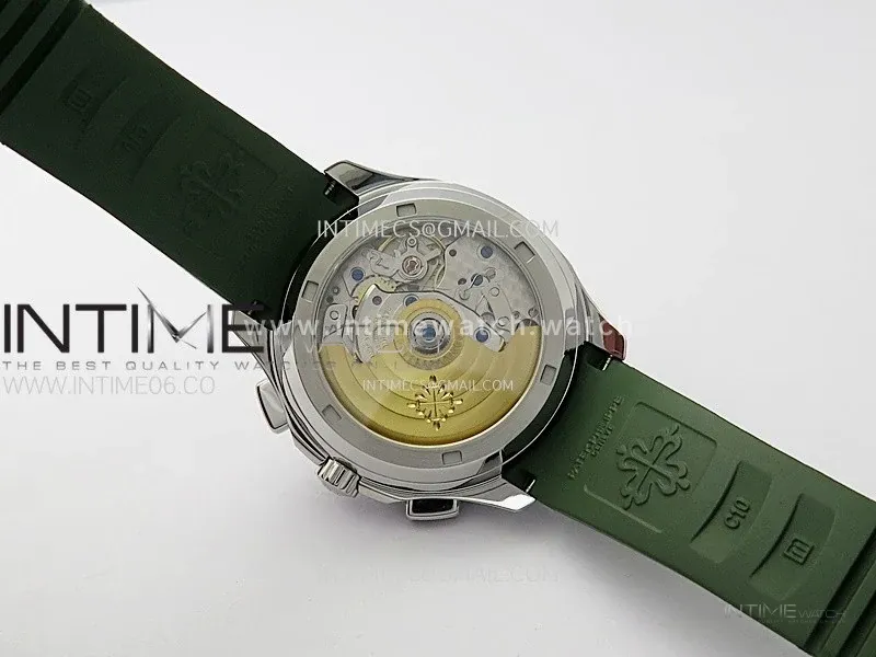 Aquanaut 5968G-010 Green Dial on Green Rubber Strap in Steel