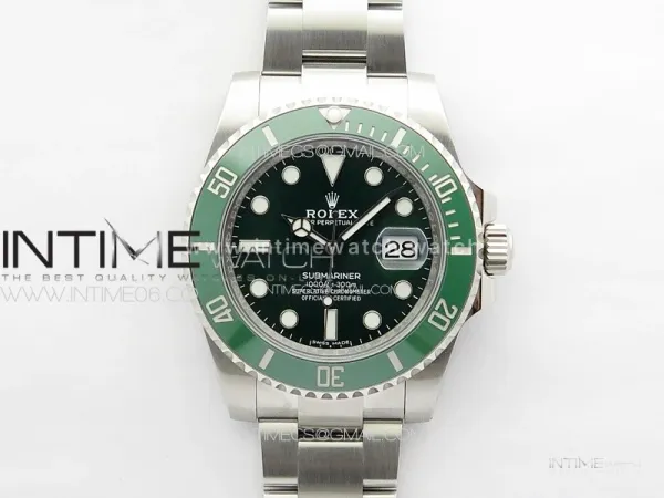 Submariner 116610LV 904L SS Case NTF 1:1 Best Edition Green Dial On 904L Bracelet SA3135