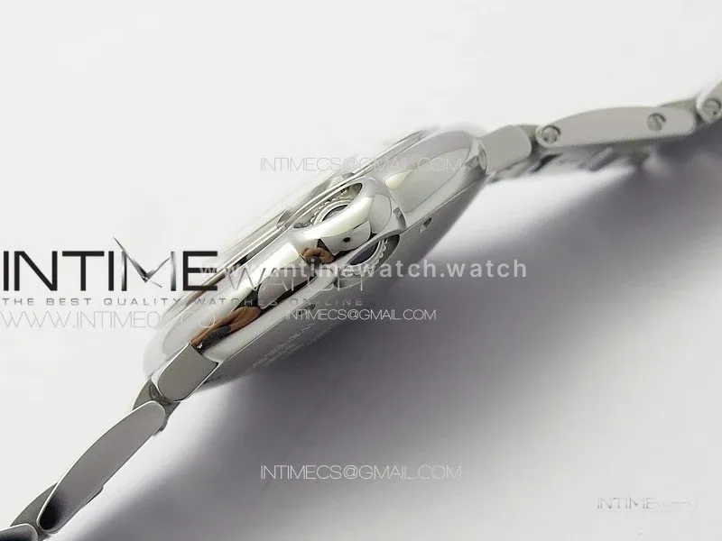 Ballon Bleu 36mm SS 3KF 1:1 Best Edition White Textured Dia Markers Dial on SS Bracelet A076