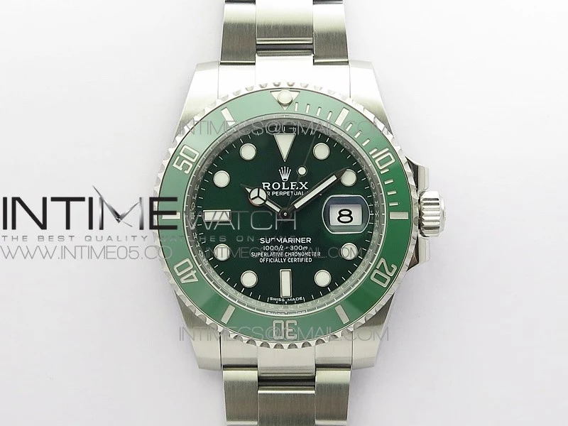 Submariner 116610 LV Green Ceramic 904L SS Case ZF 1:1 Best Edition Green Dial On 904L SS Bracelet VR3135