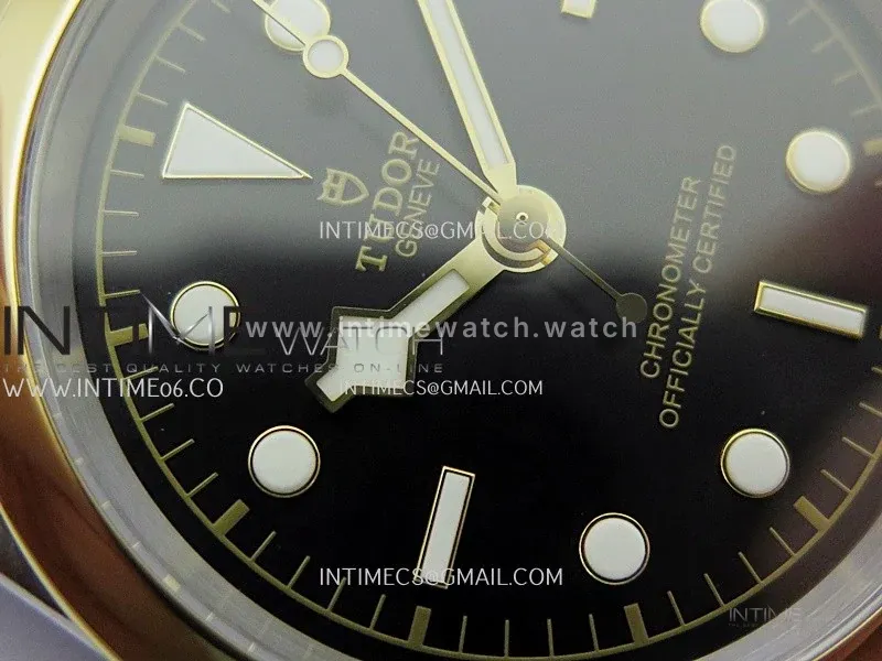 Black Bay 41mm SS/YG HTF 1:1 Best Edition Black Dial On SS/YG Jubilee Bracelet Asian 5601