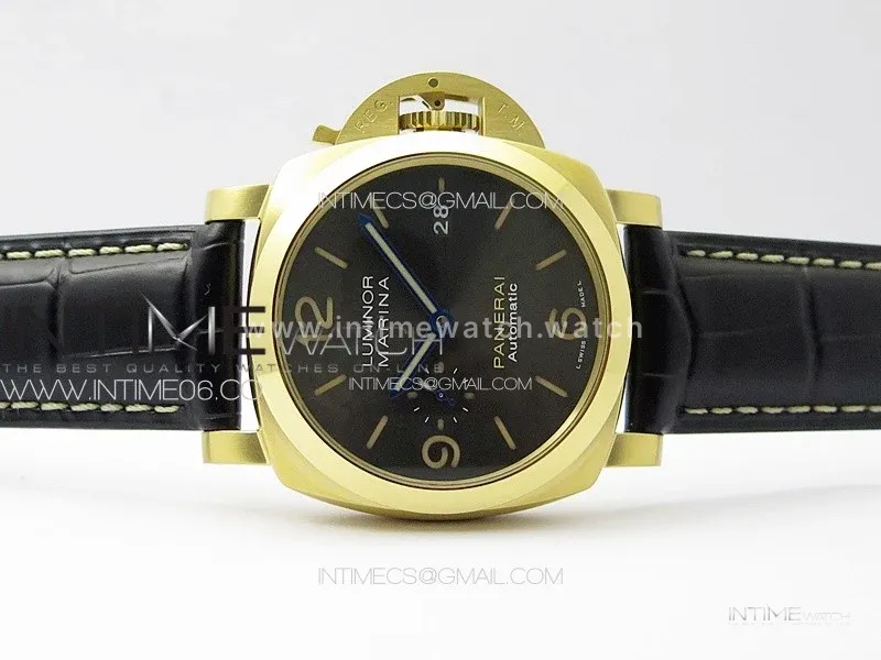 Pre Order PAM1115 RG VSF 1:1 Best Edition Blue Dial on Blue Leather Strap P.9010 Super Clone