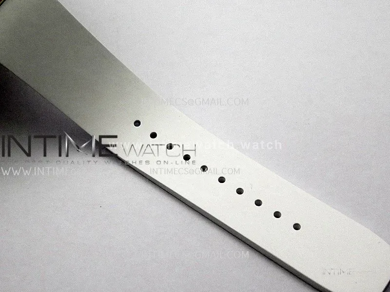 RM07 Full Paved Diamond RG ZF Best Edition White Diamond Skeleton Dial On White Rubber Strap Asian CRMA2 Clone