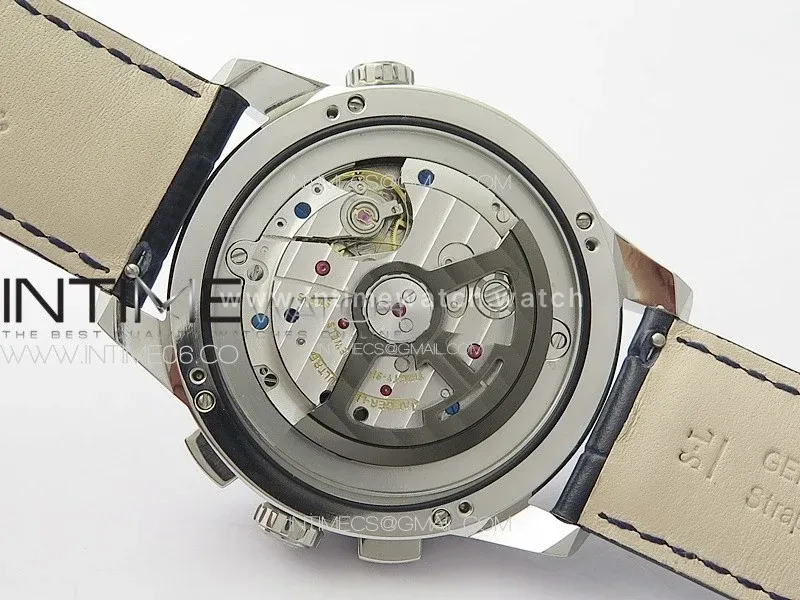 Polaris Chrono SS HKF Best Edition Blue Dial on Blue Leather Strap A752A