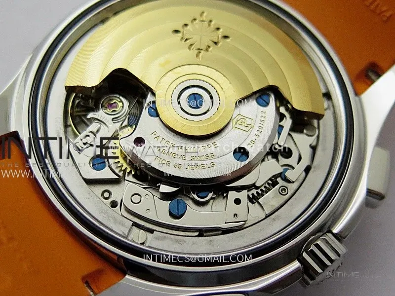 Aquanaut 5968 SS YLF Best Edition Gray Dial on Orange Rubber Strap A520