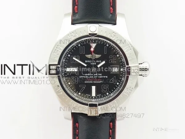 AVENGER II SEAWOLF SS BLACK DIAL ON BLACK NYLON STRAP A2836