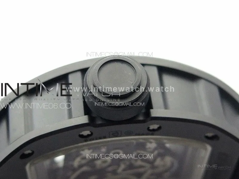 RM055 Real Ceramic Case KUF Best Edition Black Crown on Black Nylon Strap MIYOTA8215