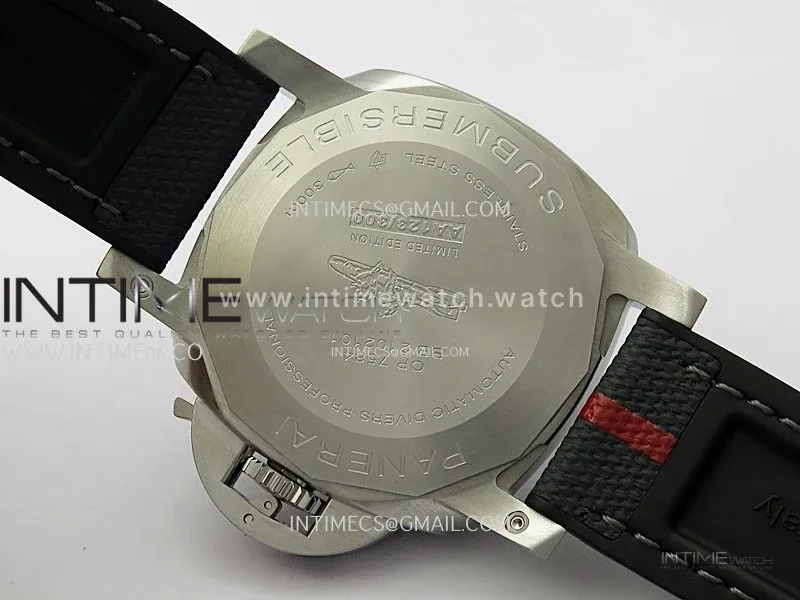 PAM1565 Luna Rossa Submersible 42mm VSF 1:1 Best Edition Blue Dial On Blue Fabric Strap P900
