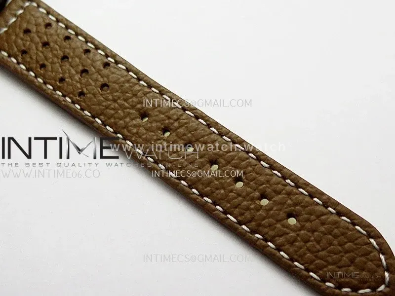Top Time AB3113 38mm SS BLSF 1:1 Best Edition White Dial On Brown Leather Strap Asian B31