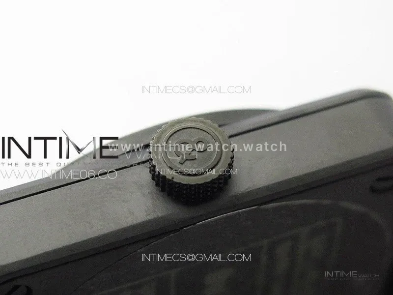 BR 03-92 Real Ceramic 1:1 Best Edition Black Dial on Black Rubber Strap MIYOTA 9015