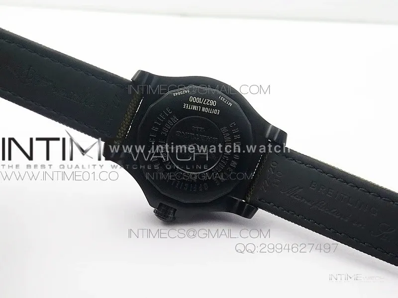 Avenger II Seawolf PVD Black CF Dial on Green Nylon Strap A2836