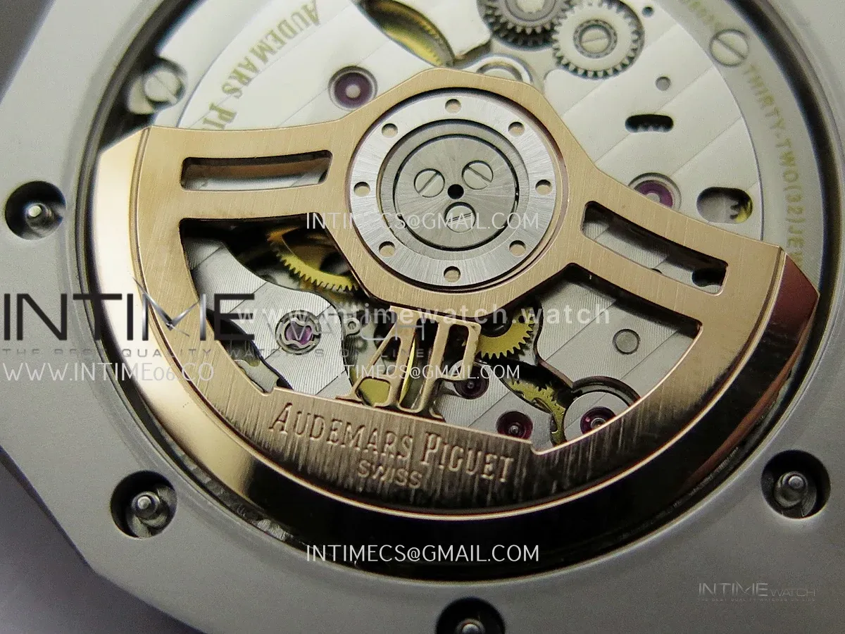 Royal Oak 41mm 15500 SS JF 1:1 Best Edition Blue Dial On SS Bracelet Super Clone DD4302 (Free Sprung Look)