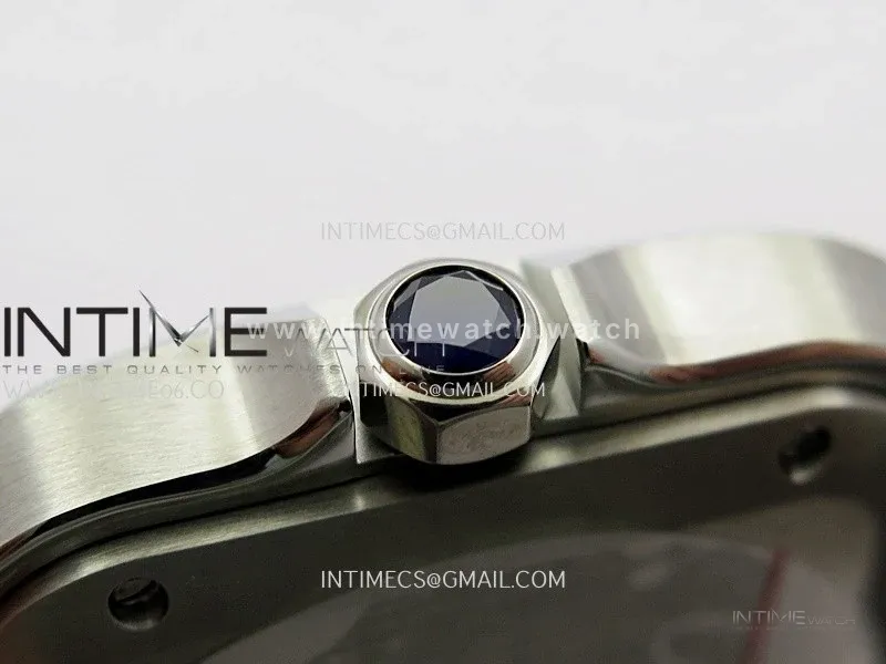 Santos de Cartier 35mm SS BVF 1:1 Best Edition Brown Dial on SS SmartLinks Bracelet 9015