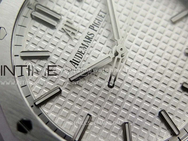 Royal Oak 41mm 15500 SS ZF Free Sprung V4 1:1 Best Edition Silver Textured Dial On SS Bracelet Super Clone A4302