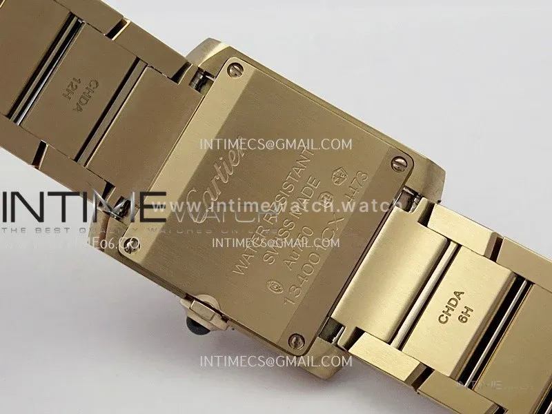 Tank Francaise Ladies 21.2mm RG 8848F 1:1 Best Edition Silver Dial on RG Bracelet Ronda Quartz V2