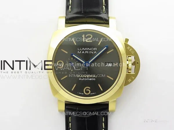 Pre Order PAM1115  RG VSF 1:1 Best Edition Blue Dial on Blue Leather Strap P.9010 Super Clone