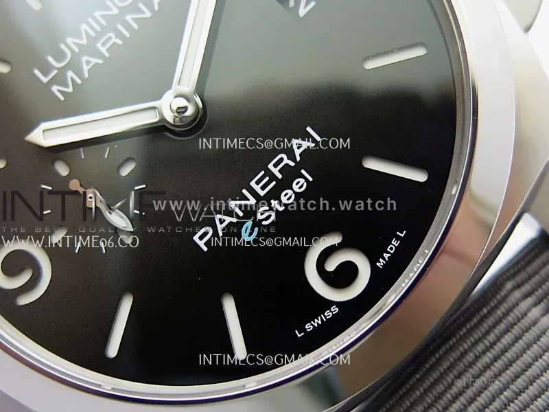 PAM1358 44mm VSF 1:1 Best Edition Black Dial On Gray Nylon Strap P.9010 Super Clone