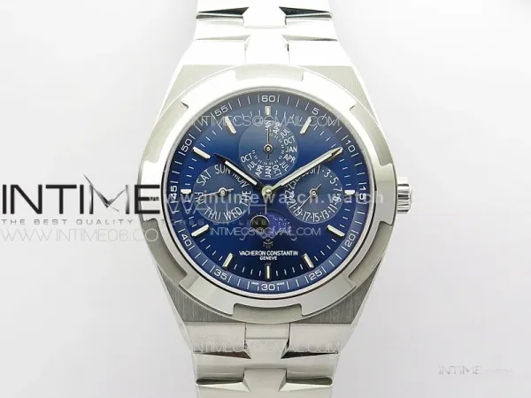 Overseas Perpetual Calendar SS 8F Best Edition Blue Dial on SS Bracelet A1120