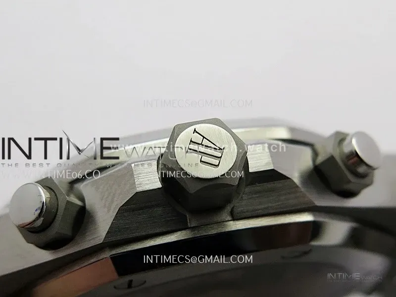 Royal Oak Chrono 26240 SS ZF 1:1 Best Edition Black Dial On SS Bracelet Super Clone DD4401