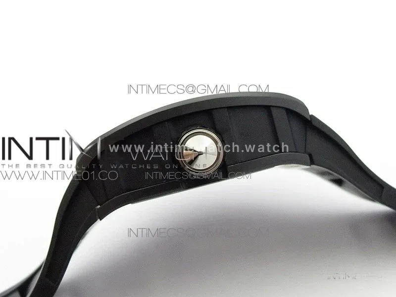 RM023 Real Ceramic Case KVF Best Edition Eagle Skeleton Dial SS Crown on Black Rubber Strap MIYOTA8215