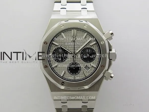 Royal Oak Chrono 26331ST SS IPF 1:1 Best Edition Gray Dial Black Subdial on SS Bracelet A7750