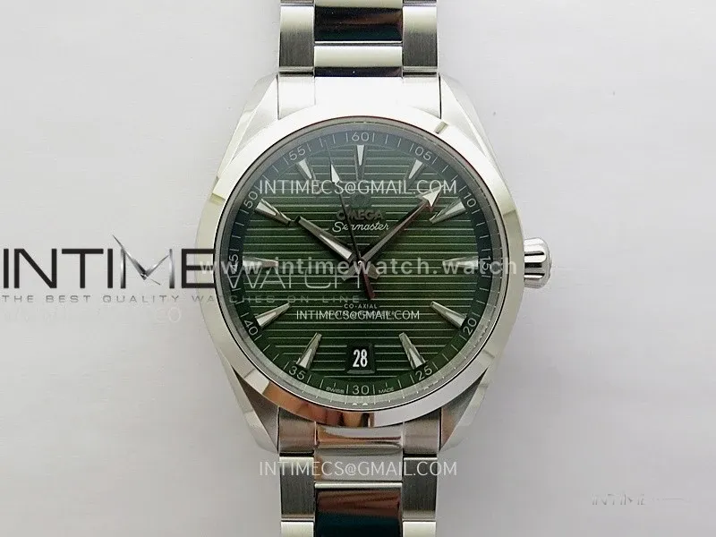 Aqua Terra 150M Master Chronometers N1F Best Edition Green Dial on SS Bracelet A8900