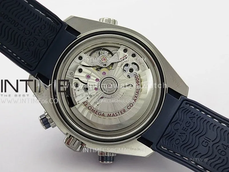 Planet Ocean Master Chronometer Blue Ceramic Bezel SS SCF 1:1 Best Edition Blue Dial on Black Rubber Strap A9900