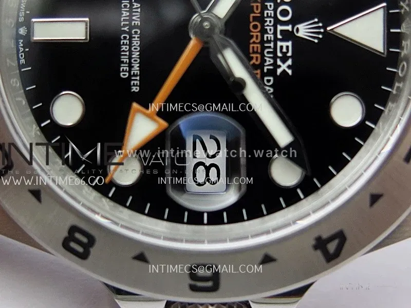 Explorer II 42mm 226570 904L SS WF 1:1 Best Edition Black Dial on Bracelet SH3285 CHS