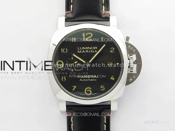 PAM910 HWF 1:1 Best Edition on Black Leather Strap P9010