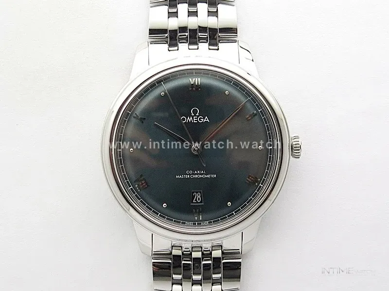 De Ville 40mm SS GTF 1:1 Best Edition Gray Dial on SS Bracelet A8000(Free Leather Straps)